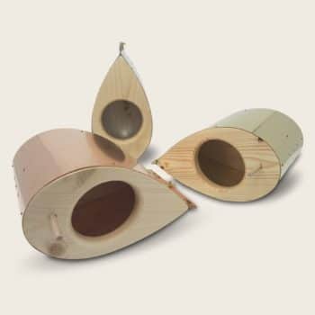 Mangeoires à oiseaux moderne en bois et métal - La Mangeoire