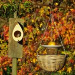 La Mangeore Damien Béal (c)A vue d'oeil LD Mangeoire à oiseaux moderneen bois et cuivre