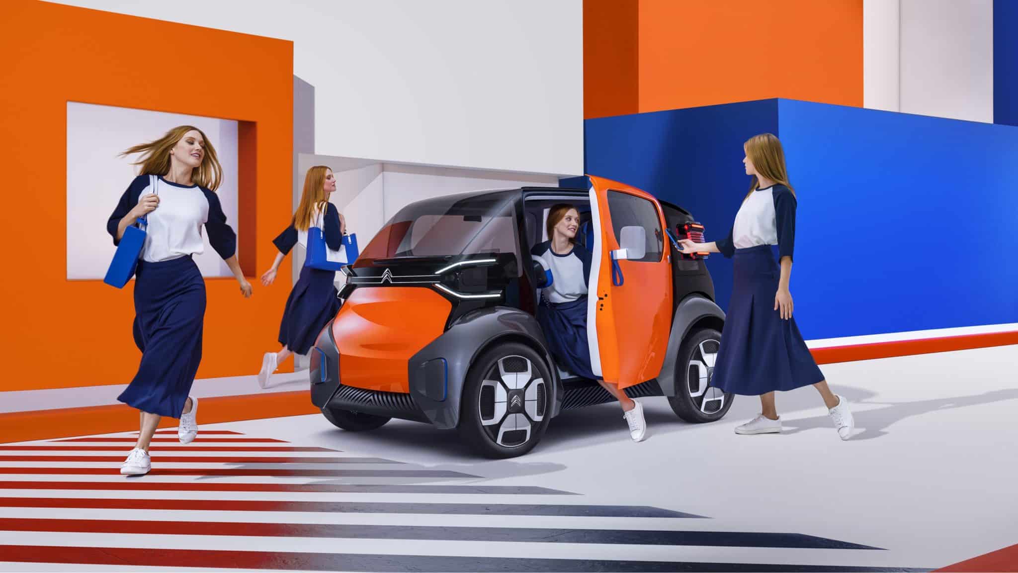 Sac à main, cabas en et bois, collaboration Citroën pour Ami One Concept