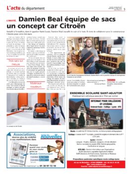 Article sur la collaboration avec Citroën pour Ami One Concept