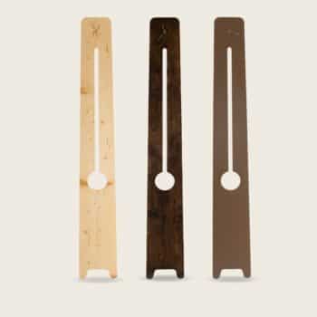 Horloge moderne en bois brûlé - La Comtoise