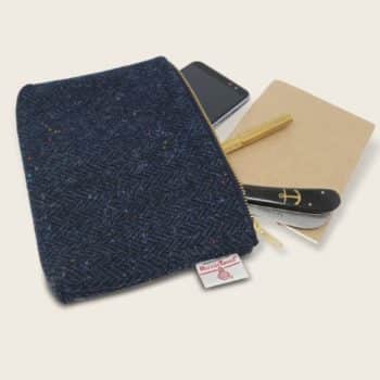Poche originale en Harris Tweed, pure laine vierge