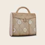 Sac à main en bois, incrusté de mosaïque, pièce unique, collaboration avec Erica Stefani, La Ninetta Bois