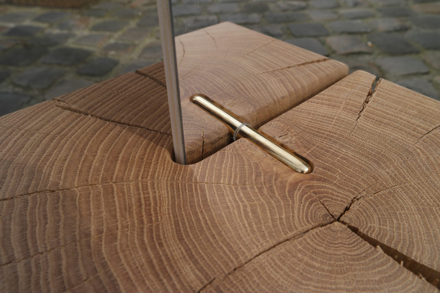 Miroir, paravent, assise en bois - De l'autre côté du miroir