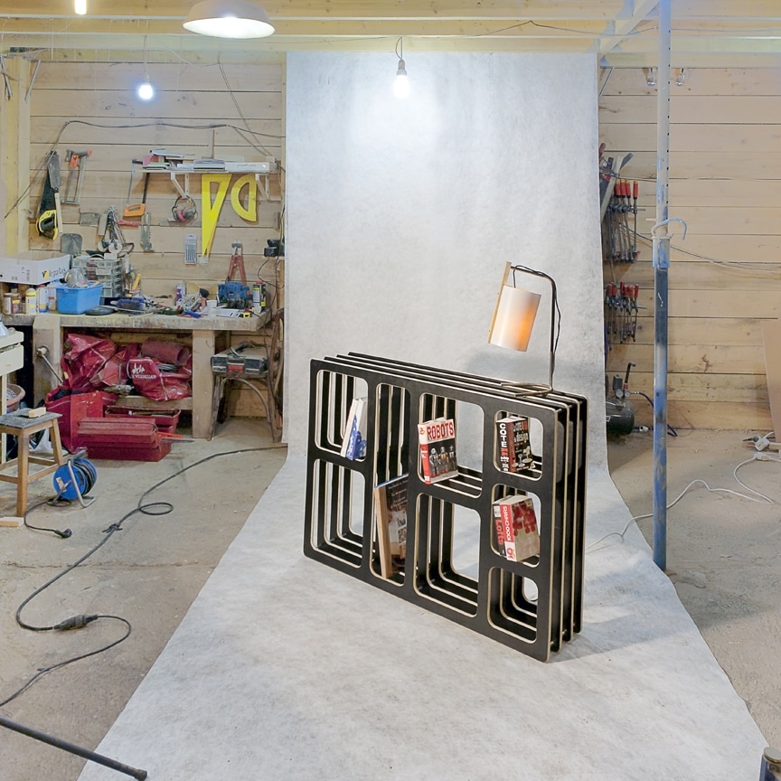 Bibliothèque moderne et épurée en bois - La Millefeuille