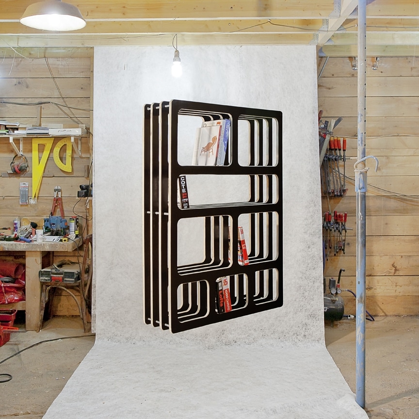 Bibliothèque moderne et épurée en bois - La Millefeuille