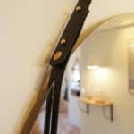 le miroir cuir damien beal rond