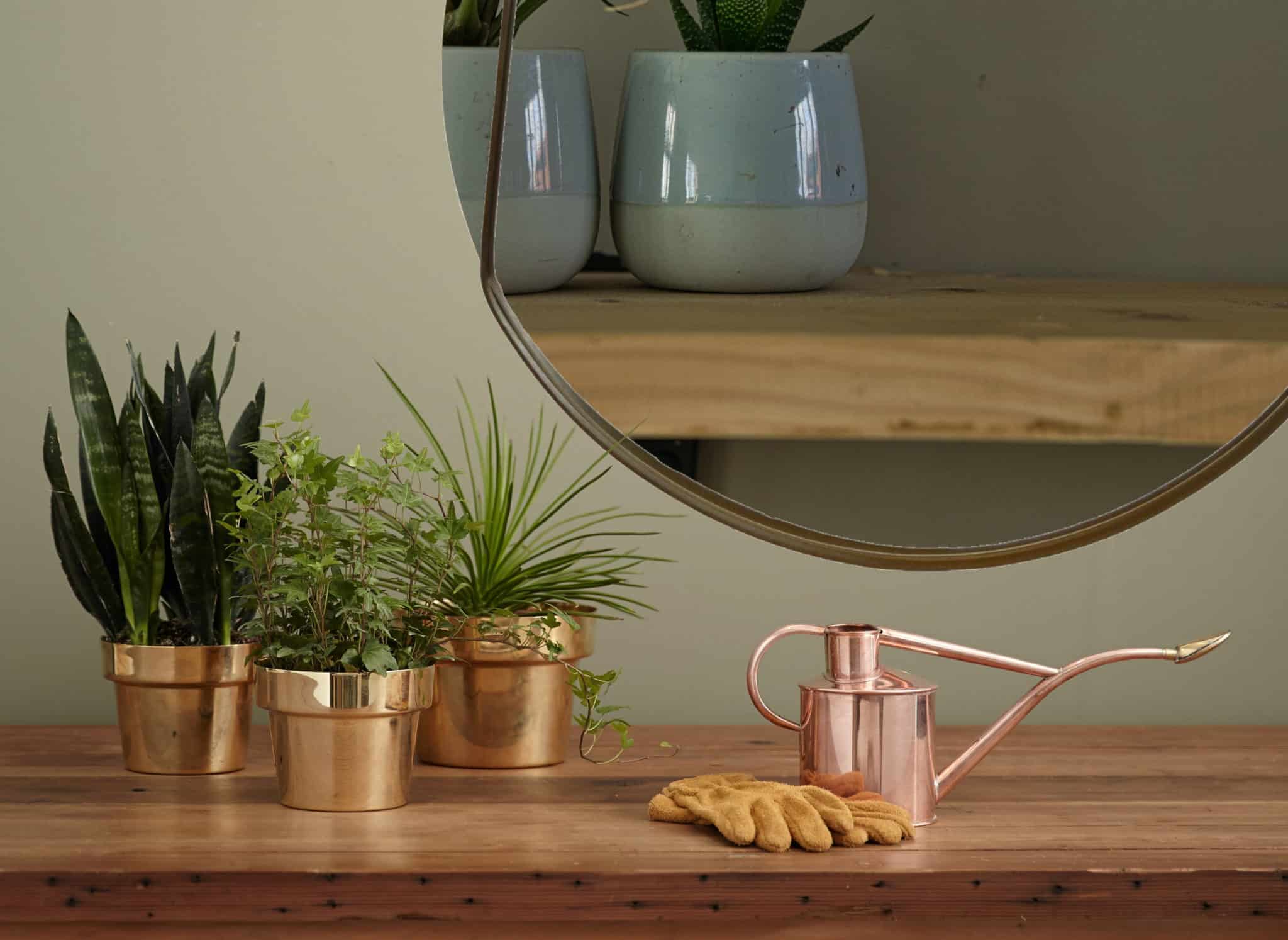 le miroir cuir damien beal rond