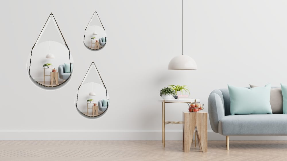 le miroir cuir damien beal rond