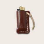 Etui briquet en cuir cousue a la main