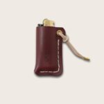 Etui briquet en cuir cousue a la main