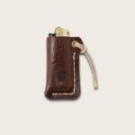 Etui briquet en cuir cousue a la main