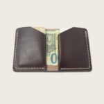 Le Porte Carte Billets en cuir cousue a la main damien beal