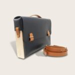 le quotidien cartable en bois et cuir damien beal