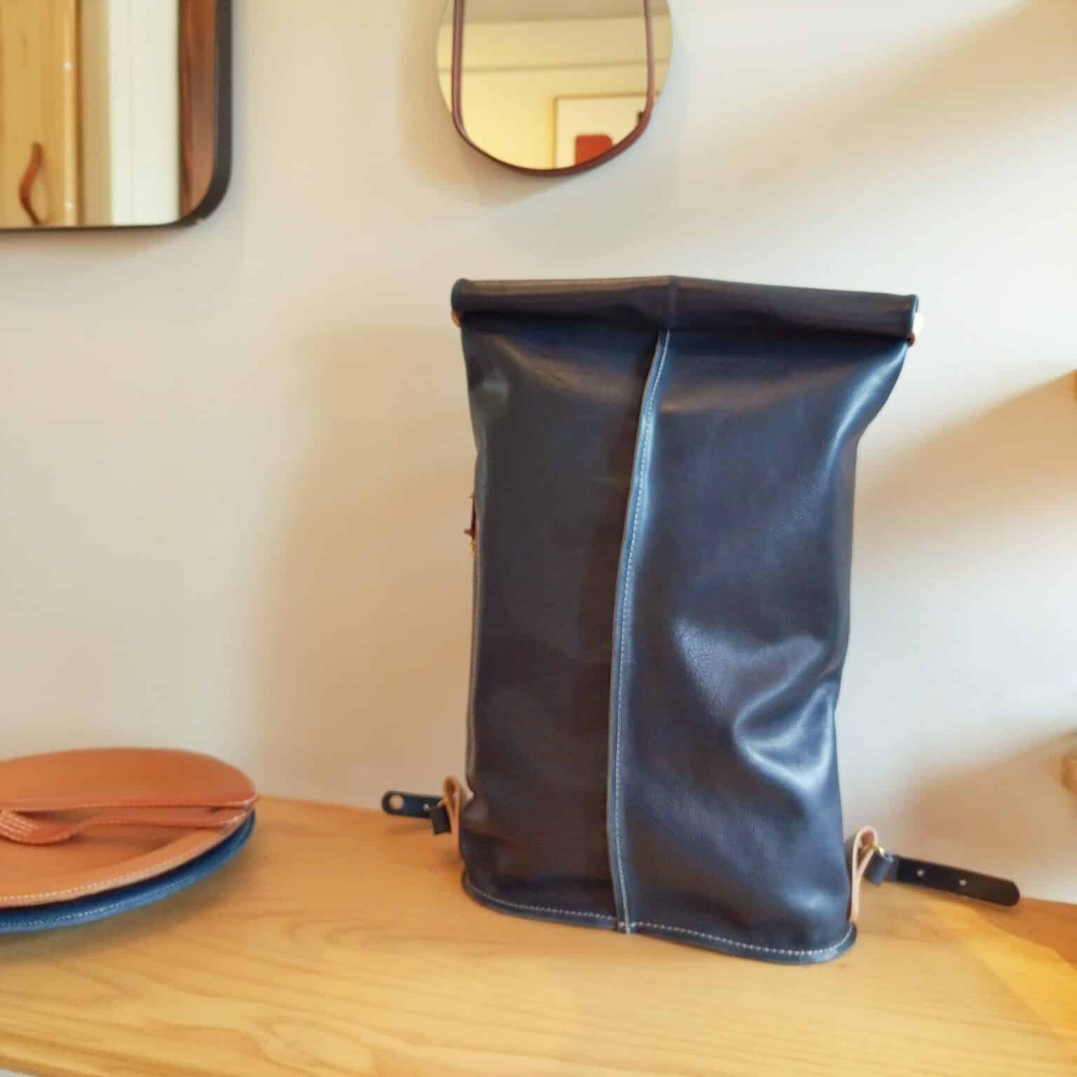 sac a dos cuir damien beal