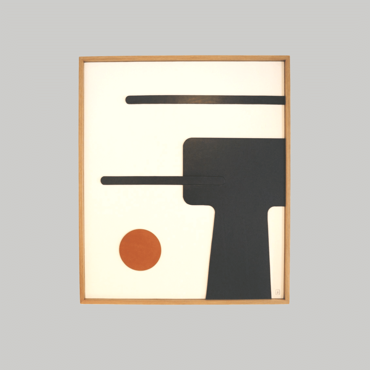 Tableau en bois et cuir Forme Libre – Indispensable